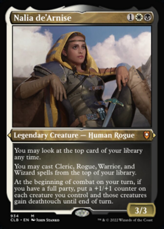 Nalia de'Arnise (Display Commander) (Foil Etched) [Commander Legends: Battle for Baldur's Gate] | PLUS EV GAMES 