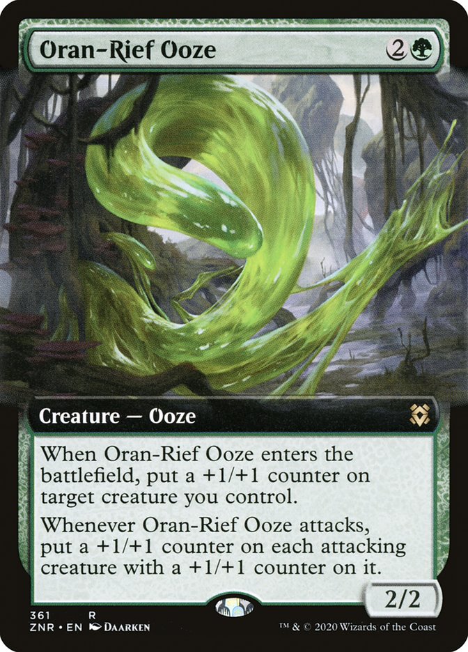 Oran-Rief Ooze (Extended) [Zendikar Rising Extended Art] | PLUS EV GAMES 