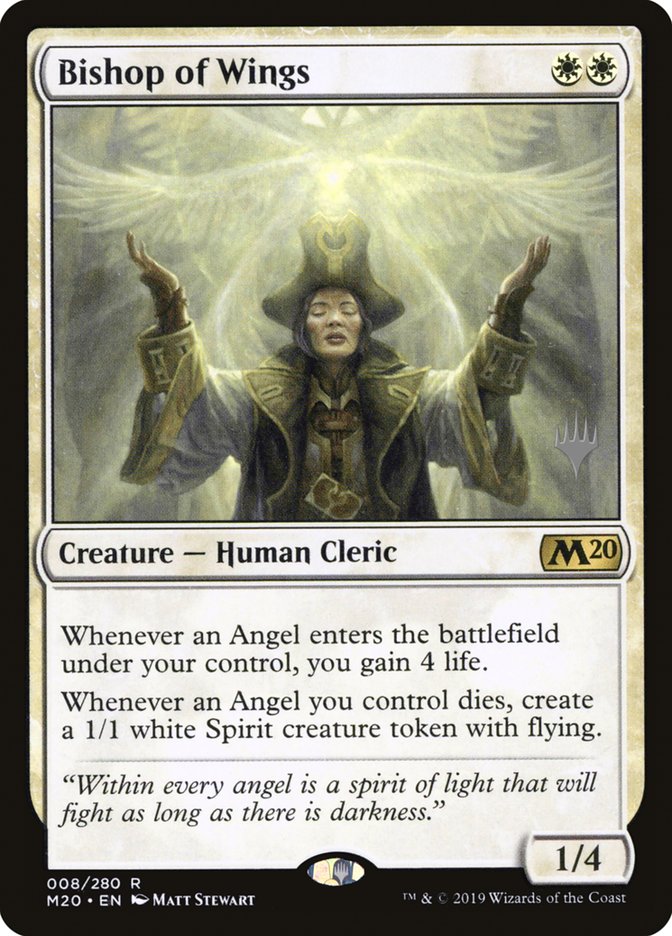 Bishop of Wings (Promo Pack) [Core Set 2020 Promos] | PLUS EV GAMES 