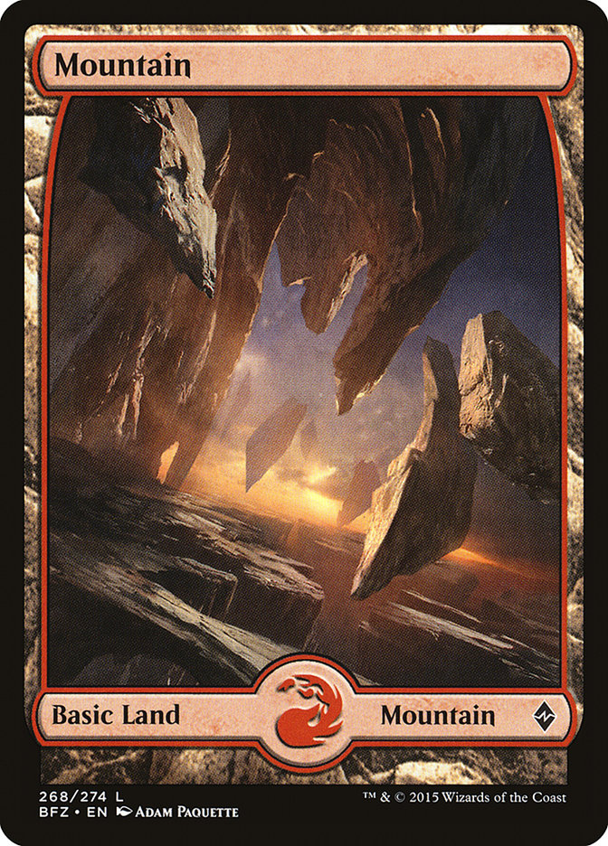 Mountain (268) [Battle for Zendikar] | PLUS EV GAMES 