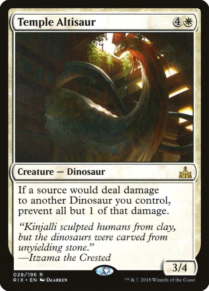 Temple Altisaur [Rivals of Ixalan] | PLUS EV GAMES 