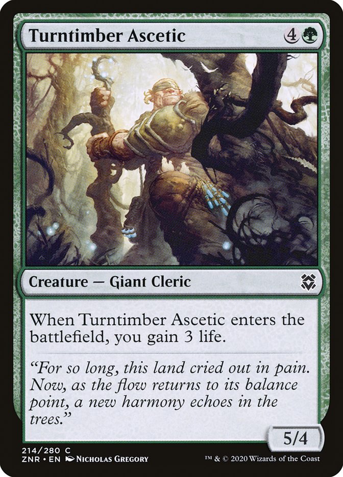 Turntimber Ascetic [Zendikar Rising] | PLUS EV GAMES 