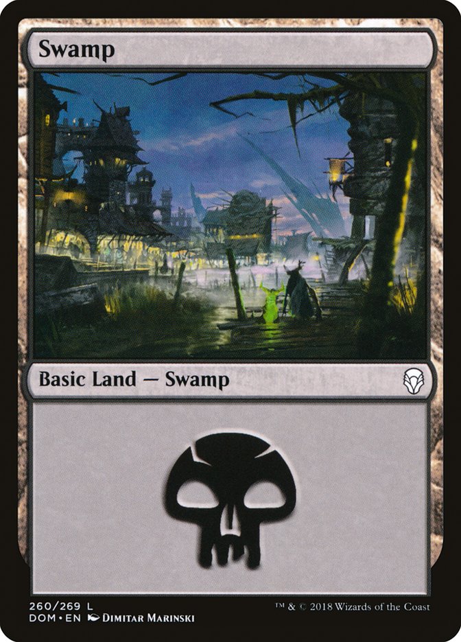 Swamp (260) [Dominaria] | PLUS EV GAMES 