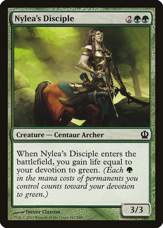 Nylea's Disciple [Theros] | PLUS EV GAMES 