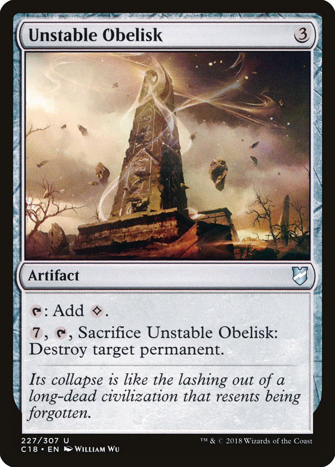 Unstable Obelisk [Commander 2018] | PLUS EV GAMES 