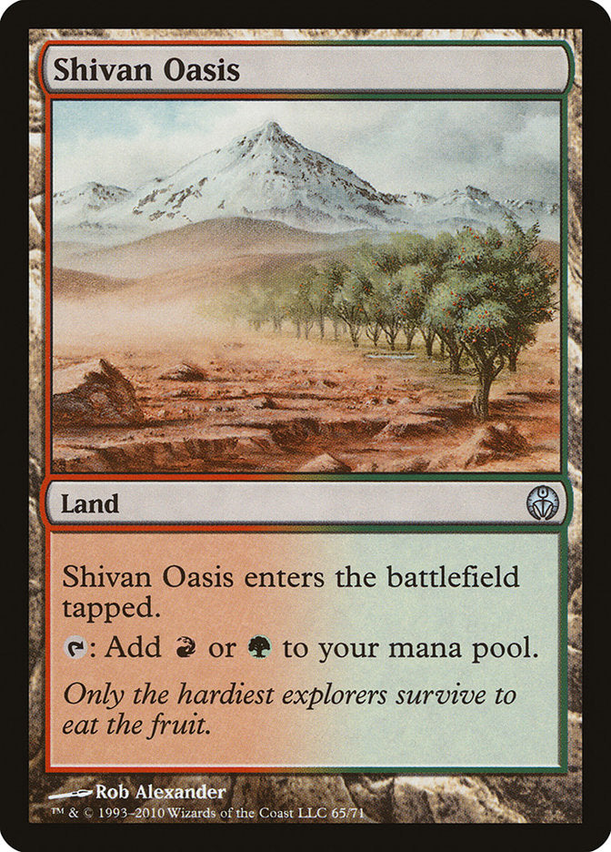 Shivan Oasis [Duel Decks: Phyrexia vs. the Coalition] | PLUS EV GAMES 