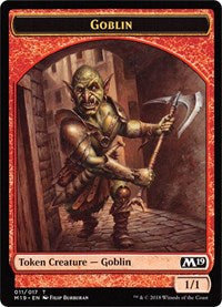 Goblin // Thopter Double-sided Token (Game Night) [Core Set 2019 Tokens] | PLUS EV GAMES 