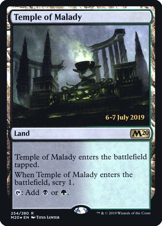 Temple of Malady  [Core Set 2020 Prerelease Promos] | PLUS EV GAMES 