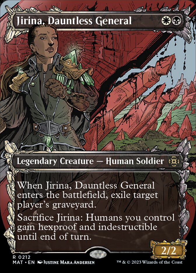 Jirina, Dauntless General (Showcase Halo Foil) [March of the Machine: The Aftermath] | PLUS EV GAMES 