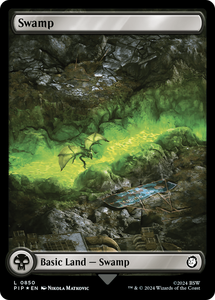 Swamp (0850) (Surge Foil) [Fallout] | PLUS EV GAMES 