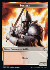 Soldier (33) // Devil Double-sided Token [Streets of New Capenna Commander Tokens] | PLUS EV GAMES 