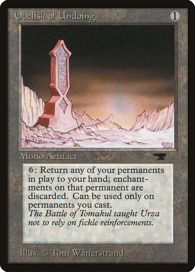 Obelisk of Undoing [Antiquities] | PLUS EV GAMES 