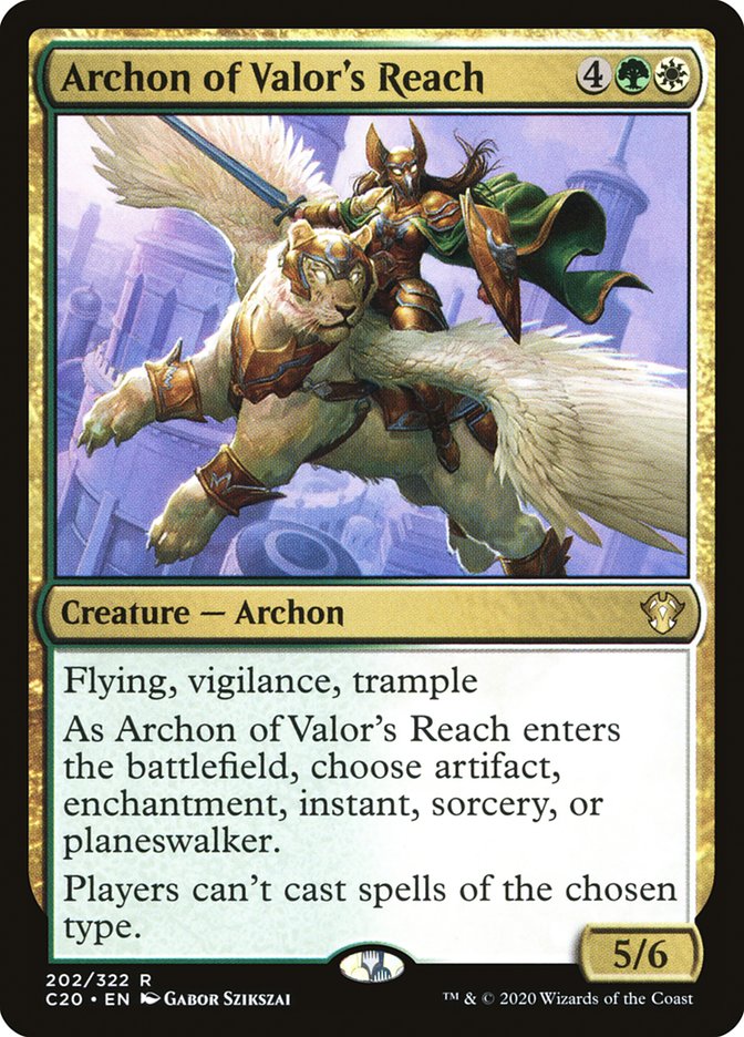 Archon of Valor's Reach [Commander 2020] | PLUS EV GAMES 