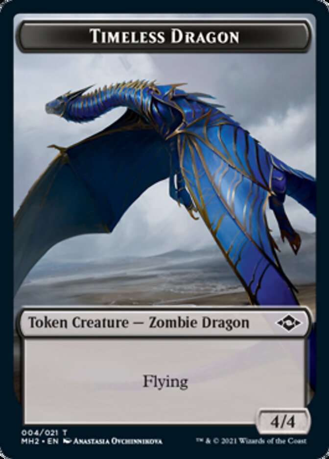 Timeless Dragon Token [Modern Horizons 2 Tokens] | PLUS EV GAMES 