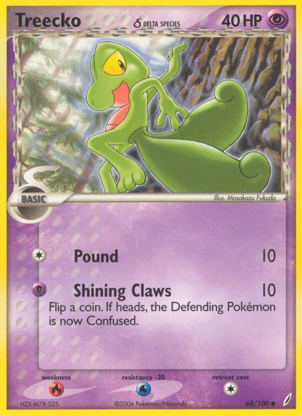 Treecko (68/100) (Delta Species) [EX: Crystal Guardians] | PLUS EV GAMES 