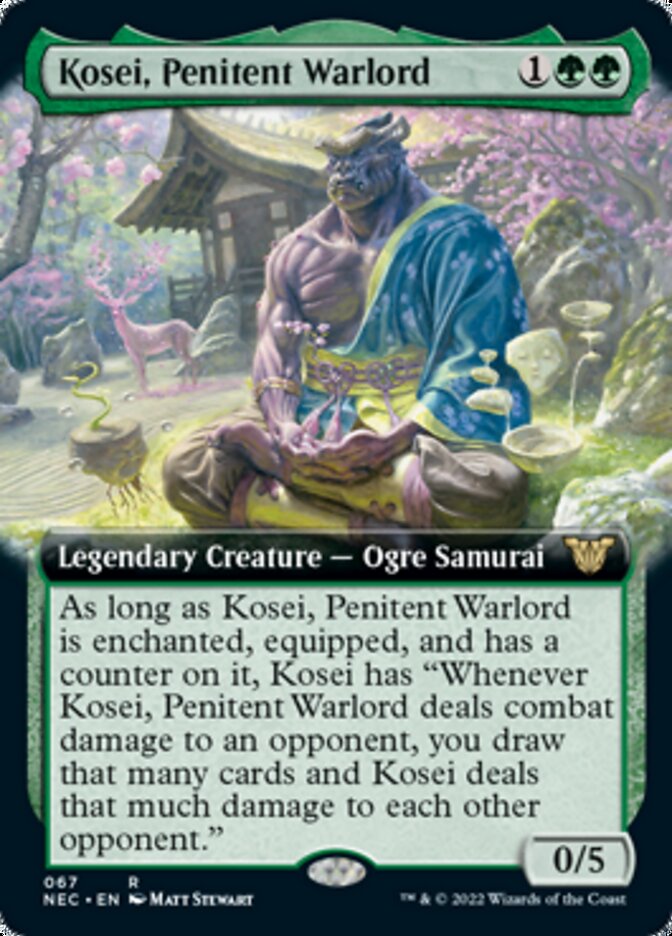 Kosei, Penitent Warlord (Extended) [Kamigawa: Neon Dynasty Commander] | PLUS EV GAMES 