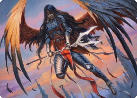 Liesa, Forgotten Archangel Art Card [Innistrad: Midnight Hunt Art Series] | PLUS EV GAMES 