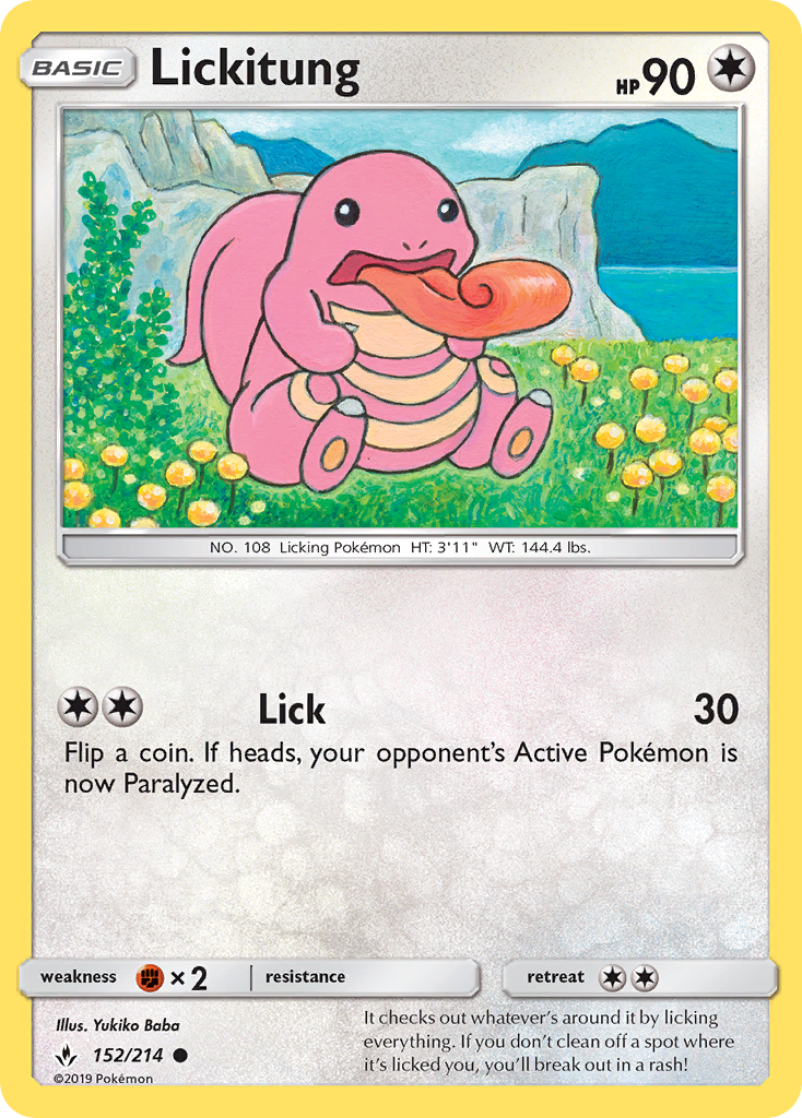 Lickitung (152/214) [Sun & Moon: Unbroken Bonds] | PLUS EV GAMES 