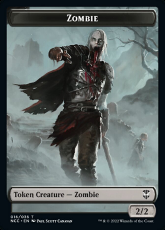 Zombie // Goat Double-sided Token [Streets of New Capenna Commander Tokens] | PLUS EV GAMES 