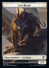 Soldier (09) // Cat Beast Double-sided Token [Streets of New Capenna Commander Tokens] | PLUS EV GAMES 