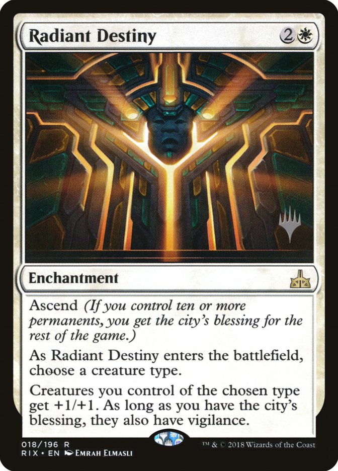 Radiant Destiny (Promo Pack) [Rivals of Ixalan Promos] | PLUS EV GAMES 