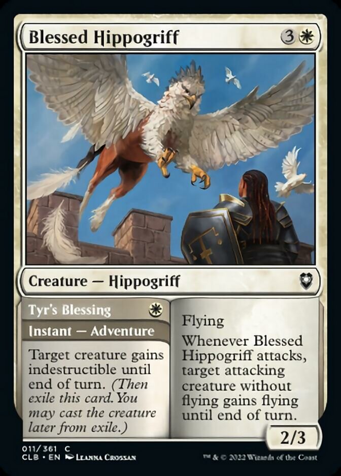 Blessed Hippogriff // Tyr's Blessing [Commander Legends: Battle for Baldur's Gate] | PLUS EV GAMES 