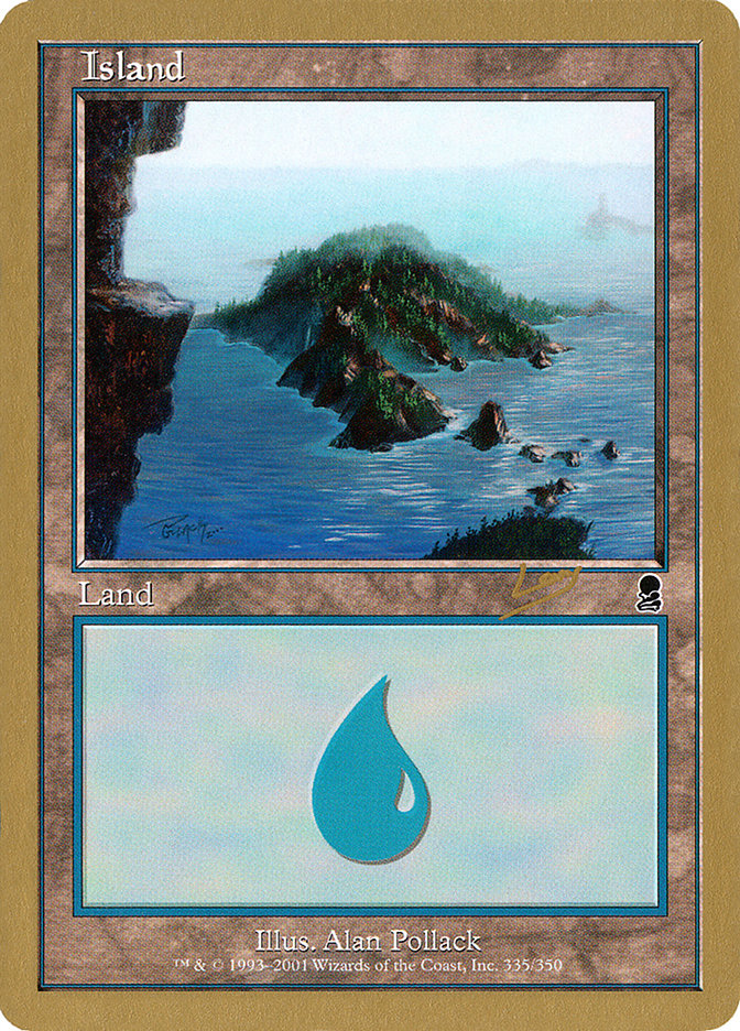 Island (rl335) (Raphael Levy) [World Championship Decks 2002] | PLUS EV GAMES 