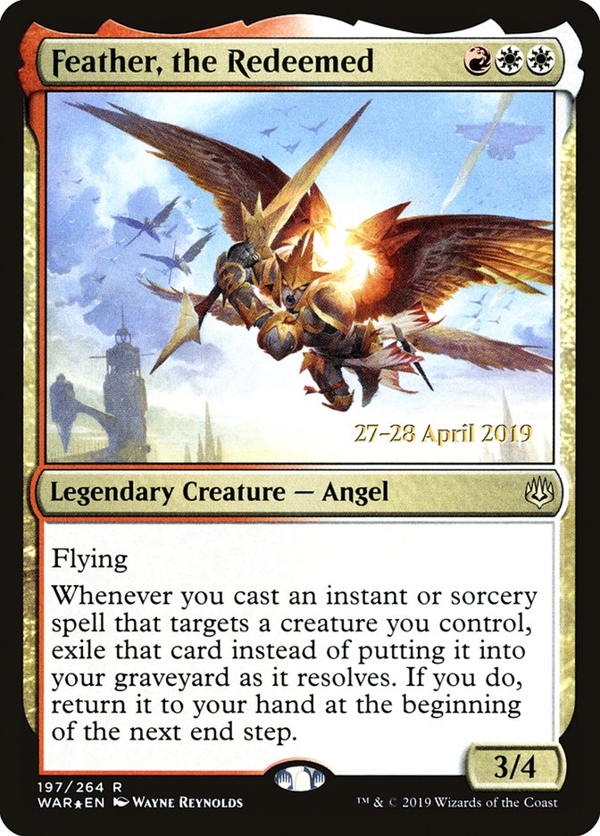 Feather, the Redeemed  [War of the Spark Prerelease Promos] | PLUS EV GAMES 
