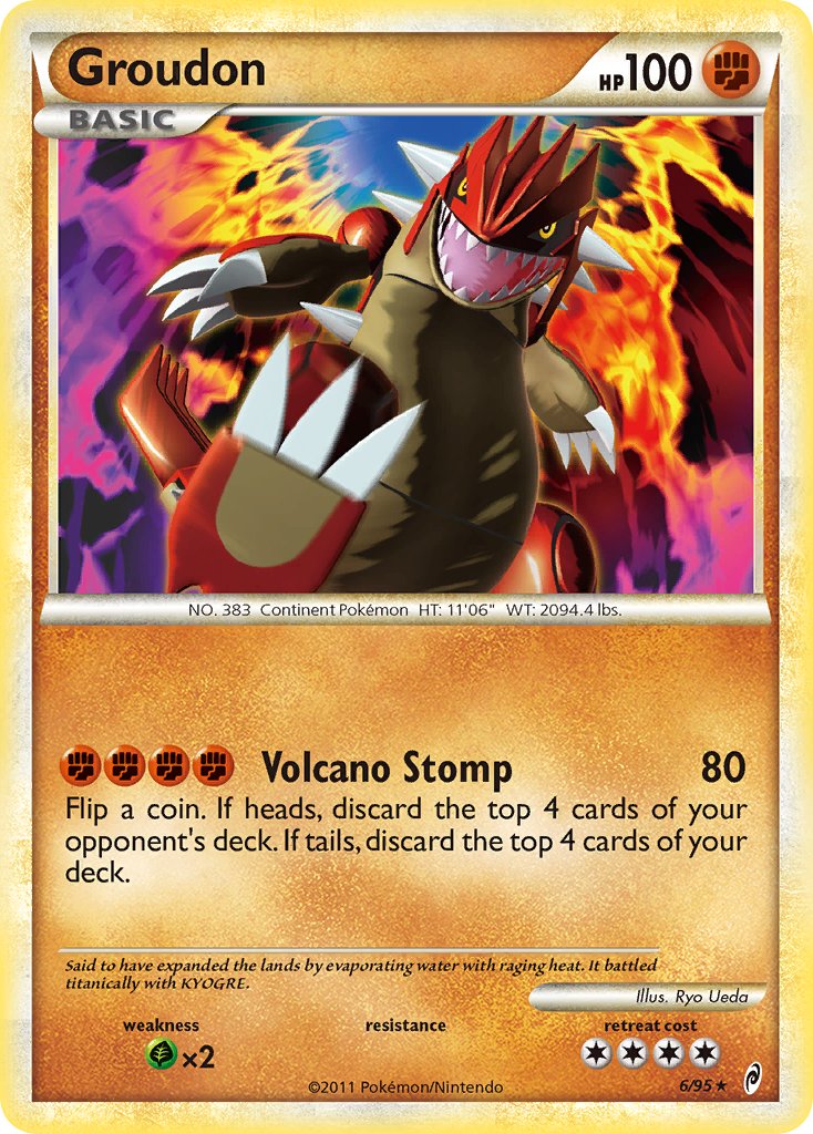 Groudon (6/95) (Theme Deck Exclusive) [HeartGold & SoulSilver: Call of Legends] | PLUS EV GAMES 