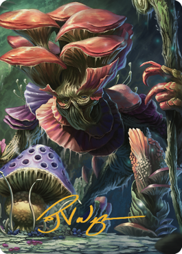 Myconid Spore Tender Art Card (Gold-Stamped Signature) [Commander Legends: Battle for Baldur's Gate Art Series] | PLUS EV GAMES 