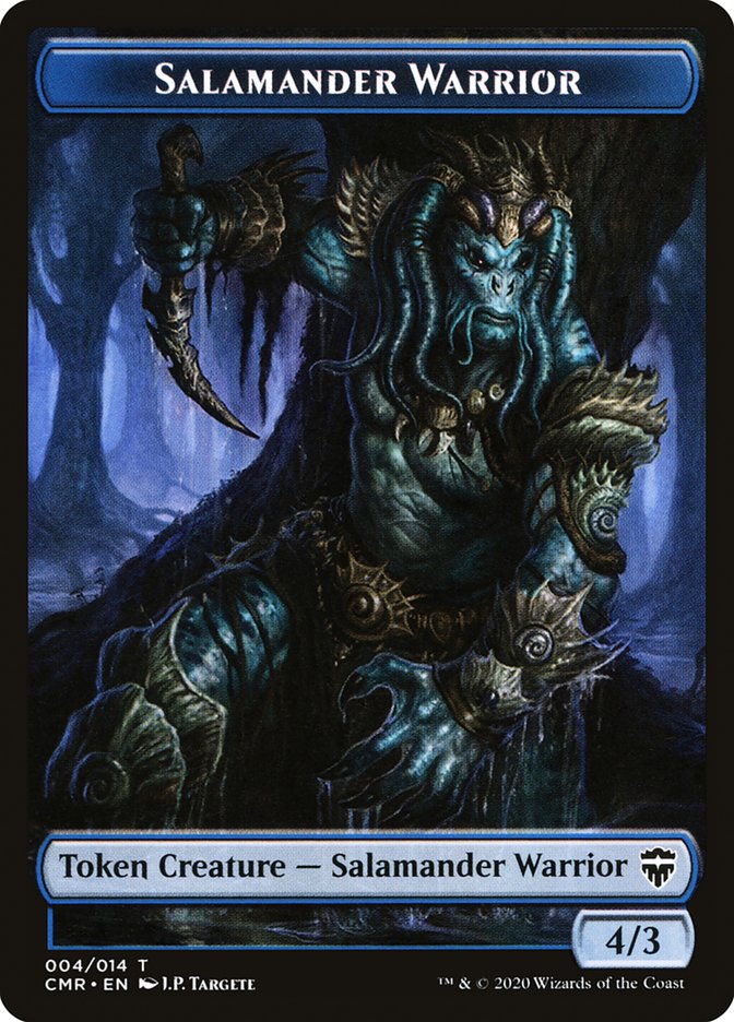 Salamander Warrior // Zombie Token [Commander Legends Tokens] | PLUS EV GAMES 