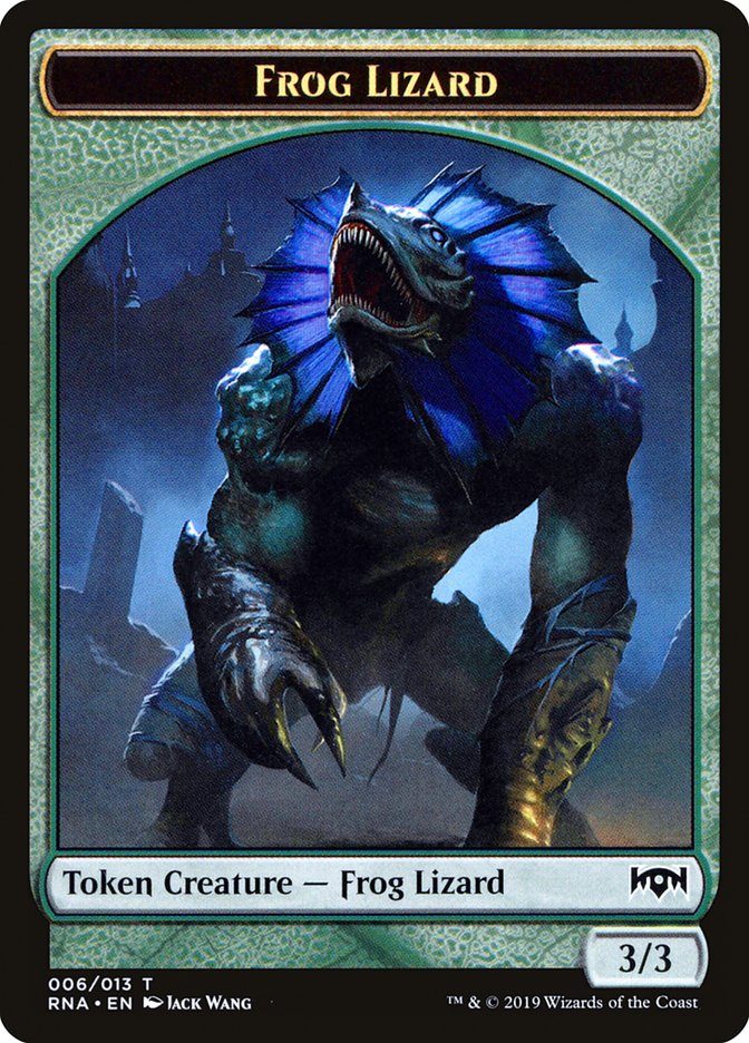 Frog Lizard [Ravnica Allegiance Tokens] | PLUS EV GAMES 