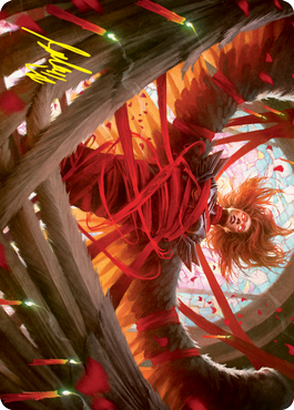 Sigarda's Imprisonment Art Card (Gold-Stamped Signature) [Innistrad: Crimson Vow Art Series] | PLUS EV GAMES 