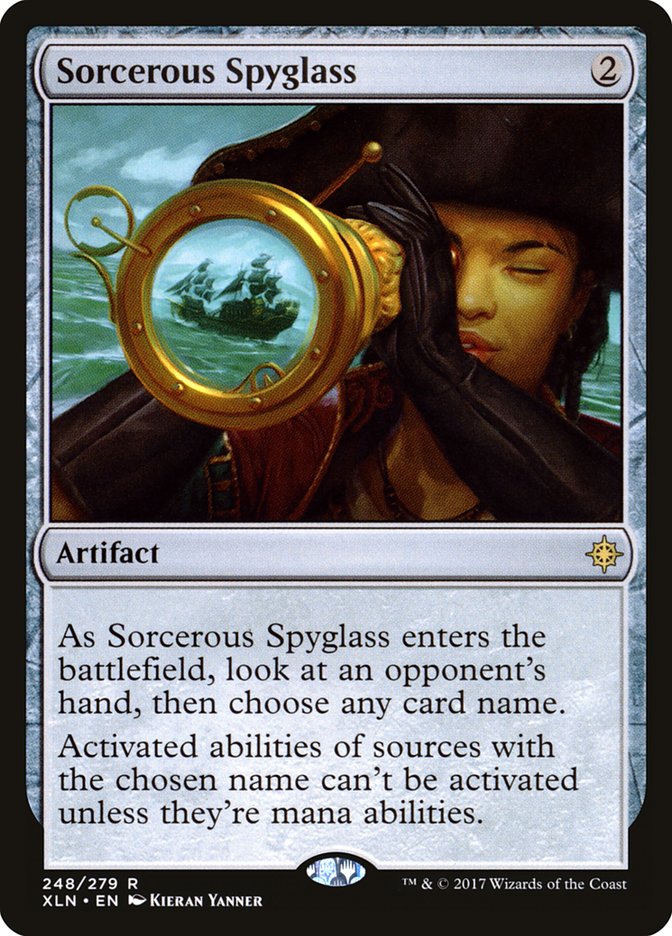 Sorcerous Spyglass [Ixalan] | PLUS EV GAMES 