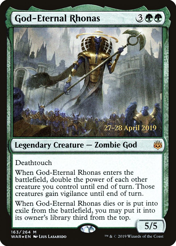 God-Eternal Rhonas  [War of the Spark Prerelease Promos] | PLUS EV GAMES 