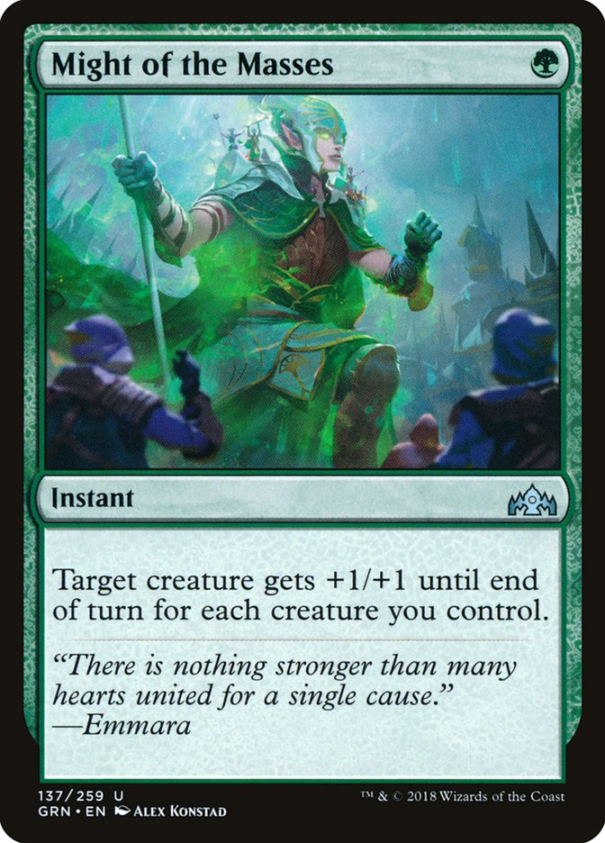 Might of the Masses [Guilds of Ravnica] | PLUS EV GAMES 