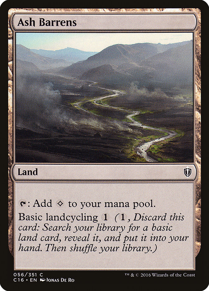 Ash Barrens [Commander 2016] | PLUS EV GAMES 