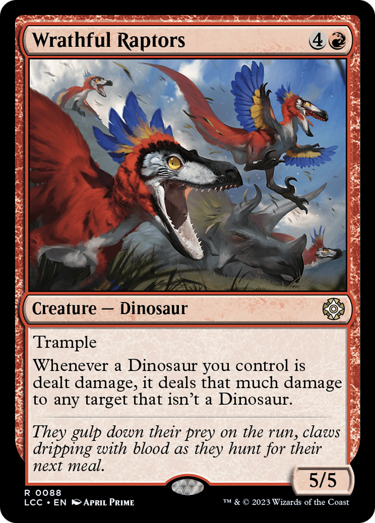 Wrathful Raptors [The Lost Caverns of Ixalan Commander] | PLUS EV GAMES 