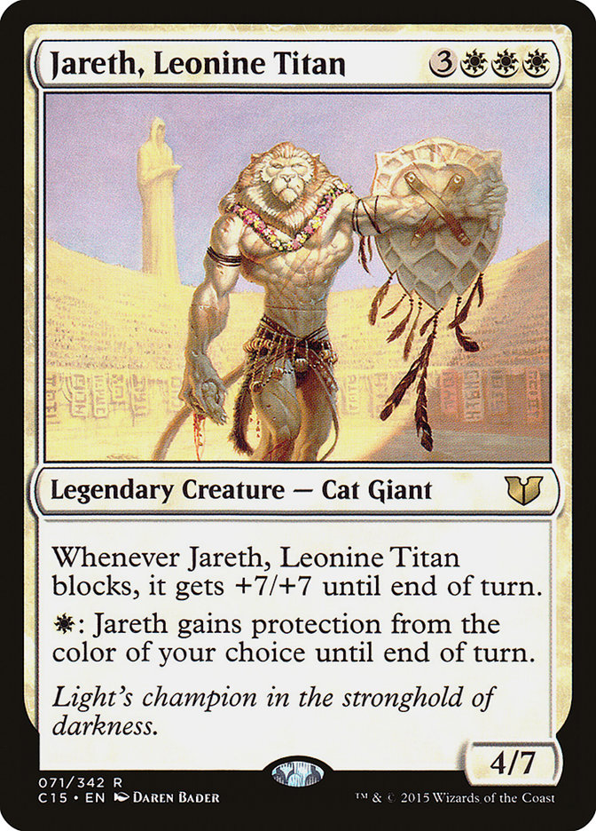 Jareth, Leonine Titan [Commander 2015] | PLUS EV GAMES 