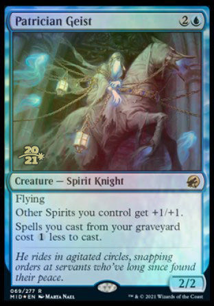 Patrician Geist [Innistrad: Midnight Hunt Prerelease Promos] | PLUS EV GAMES 