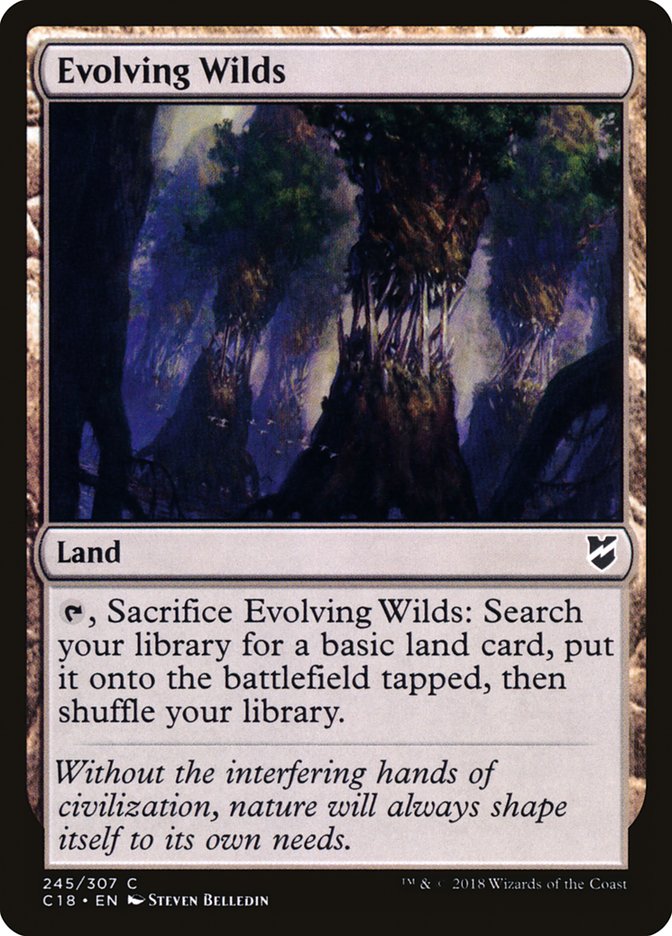 Evolving Wilds [Commander 2018] | PLUS EV GAMES 