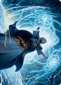 Frost Augur Art Card (Gold-Stamped Signature) [Kaldheim: Art Series] | PLUS EV GAMES 