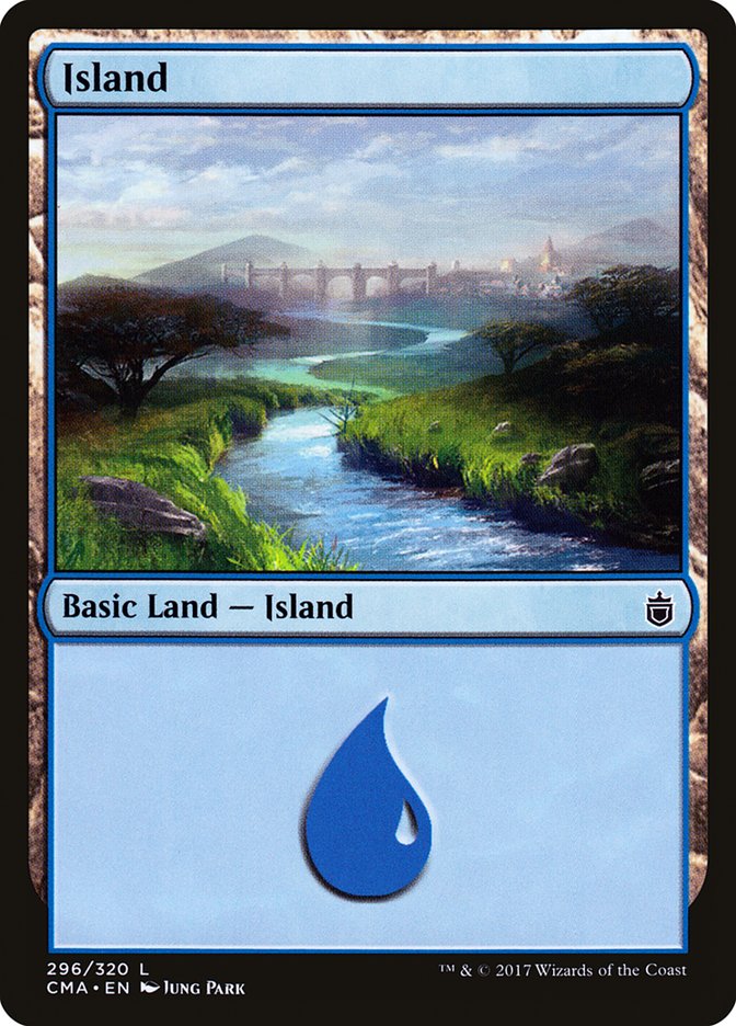 Island (296) [Commander Anthology] | PLUS EV GAMES 