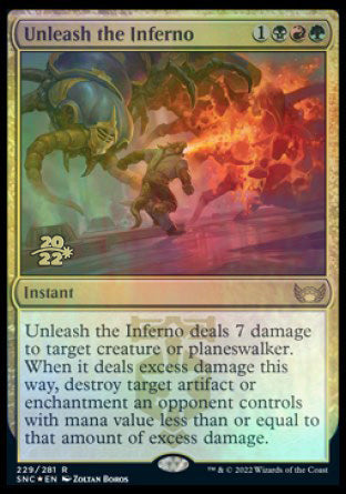 Unleash the Inferno [Streets of New Capenna Prerelease Promos] | PLUS EV GAMES 