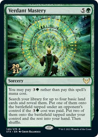 Verdant Mastery [Strixhaven: School of Mages Prerelease Promos] | PLUS EV GAMES 