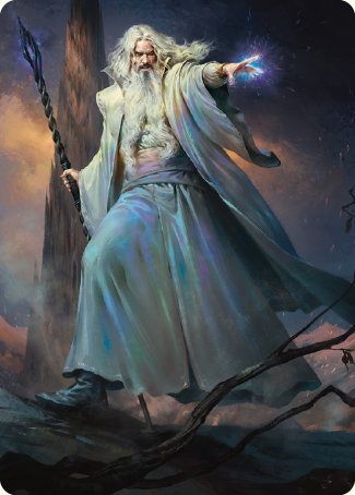 Saruman of Many Colors Art Card [The Lord of the Rings: Tales of Middle-earth Art Series] | PLUS EV GAMES 