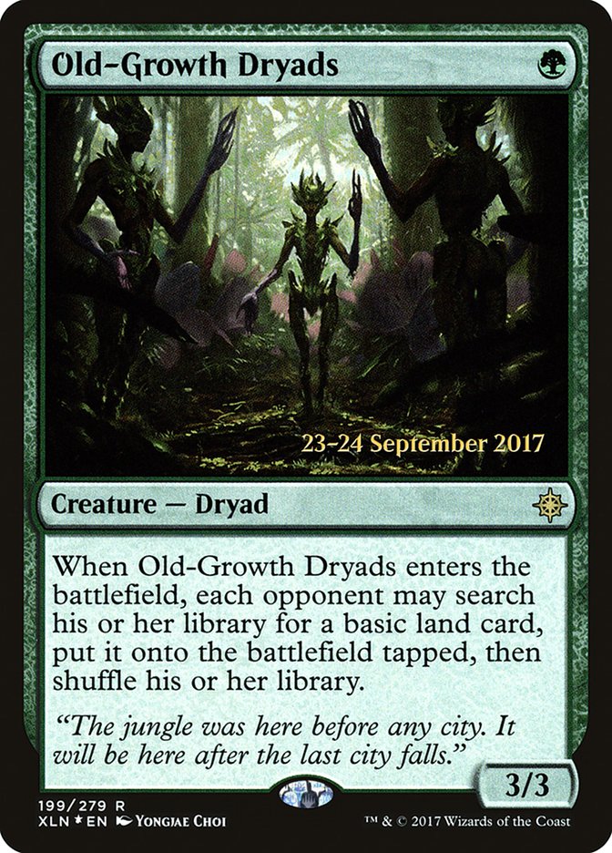 Old-Growth Dryads  [Ixalan Prerelease Promos] | PLUS EV GAMES 