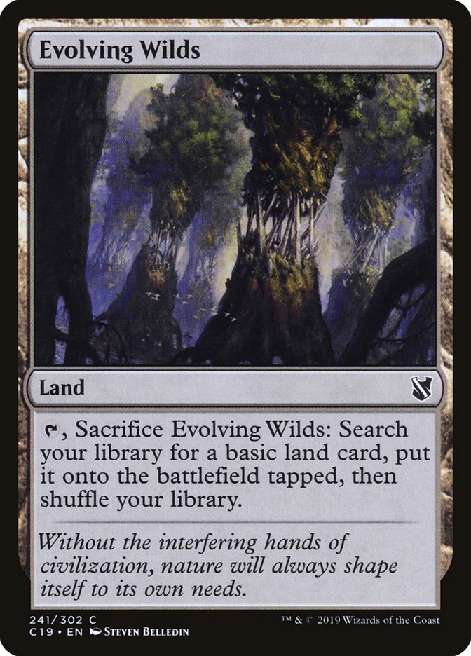 Evolving Wilds [Commander 2019] | PLUS EV GAMES 