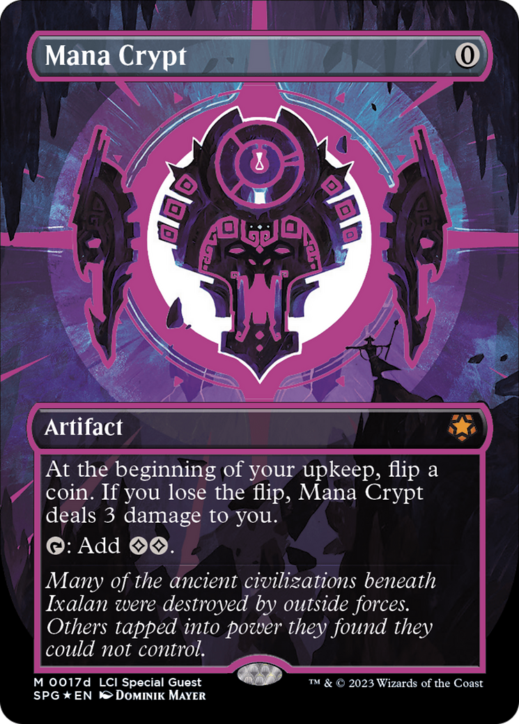 Mana Crypt (0017d) (Borderless) [The Lost Caverns of Ixalan Special Guests] | PLUS EV GAMES 