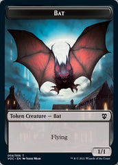 Blood // Bat Double-sided Token [Innistrad: Crimson Vow Commander Tokens] | PLUS EV GAMES 